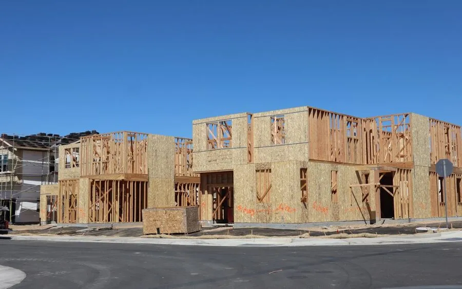 New home subdivision under construction in New Mexico